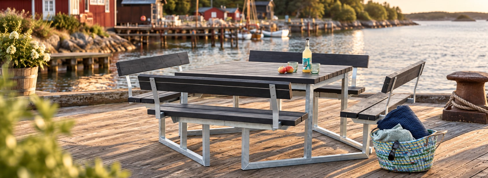 Gartenmöbel-Set aus RePlast