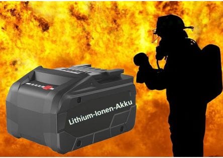 Sicherheit beim Laden und Lagern von  Lithium-Ionen-Akkus