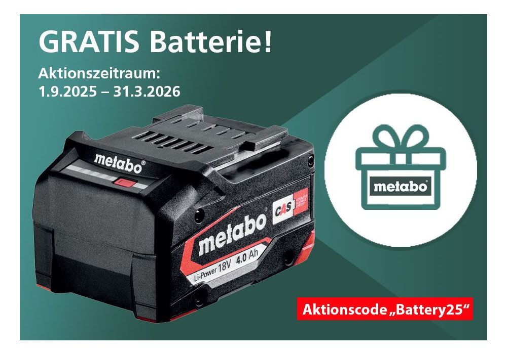 Metabo Gratis - Akku 2025