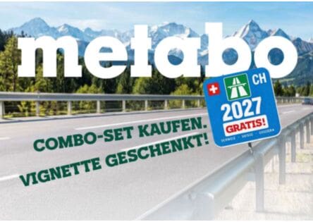 Kits combinés Metabo : kits professionnels sans fil avec vignette gratuite 2027 | Max Urech AG