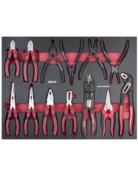 KRAFTWERK PRO LINE EVA Insert pour jeu de pinces, 13 pièces