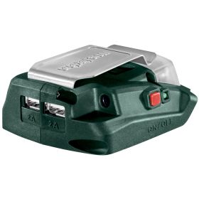 Metabo Adaptateur électrique à batterie PA 14.4-18 LED-USB, 14.4 - 18 V, sans batterie