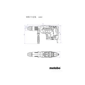 Metabo Marteau combiné KHEV 11-52 BL, 1500 watts, en coffret