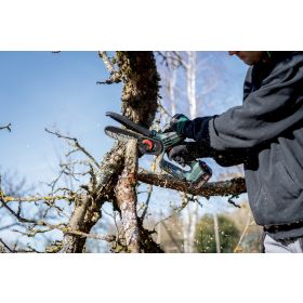 Metabo Akku-Gehölzsäge MS 18 LTX 15, 18 V ohne Akku, ohne Ladegerät, ohne Werkzeugkoffer