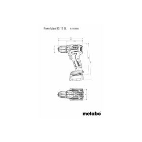 Metabo Perceuse-visseuse à batterie PowerMaxx BS 12 BL, 12 V en deux versions