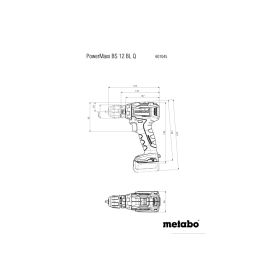 Metabo Perceuse-visseuse à batterie PowerMaxx BS 12 BL Q, 12 V en 2 versions