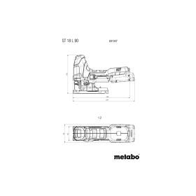 Metabo Akku-Stichsäge ST 18 L 90, 18 V in zwei Ausführungen