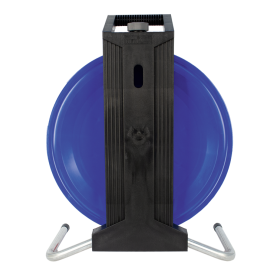 Steffen Kunststoff-Kabelrolle PROFESSIONAL, 2xCEE16/5 + 3xT25 Bauflex, 5G2.5 mm², 16 A, Thermoschutz, IP44, blau, 25 m