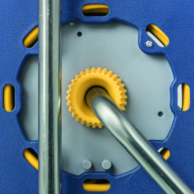 Steffen Kunststoff-Kabelrolle LOOP, 4 x T13, Td 3×1 mm², Thermoschutz, IP20, blau/grau, verschiedene Längen