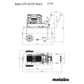 Metabo Kompressor Basic 270-50 Of Silent