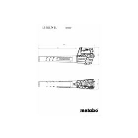 Metabo Laubbläser LB 18 LTX BL, 18 V mit und ohne Akku