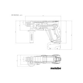 Metabo Combo Set 2.3.2, machines à batterie 18 V en set avec 2x batteries Li-Power 2.0 Ah