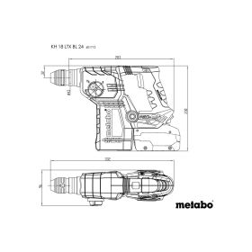 Metabo Akku-Hammer KH 18 LTX BL 24, 18 V in vier Ausführungen