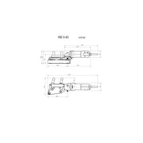 Metabo Rohrbandschleifer-Set RBE 9-60, 900 Watt