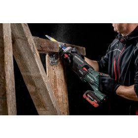 Metabo Scie sabre à batterie SSEP 18 LTX BL MVT, 18 V sans pack de batteries, sans chargeur, avec metaBOX 165 L