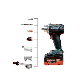 Metabo Akku-Bohrschrauber BS 18 LTX BL Q I, 18 V mit 2x LiHD Akkus (18 V / 5.5 Ah), Ladegerät ASC 145 und metaBOX 145 L