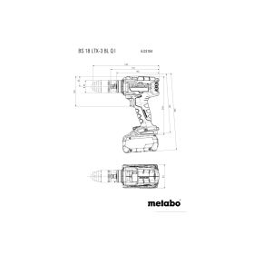 Metabo Akku-Bohrschrauber BS 18 LTX-3 BL Q I, 18 V in 3 Ausführungen