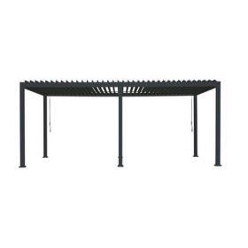 Alu-Pergola, schwarz, 6000 x 3000 x 2500 mm