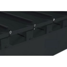 Alu-Pergola, schwarz, 6000 x 3000 x 2500 mm