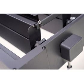 Pergola Standard PLUS mit Stahl-Lamellen, für Wandmontage, schwarz, in 2 Grössen