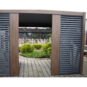 Deko-Wandelement, für Alu-Pergola, weiss