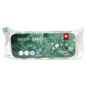 Toilettenpapier Oeco Swiss Classic, 3-lagig, Packung à 10 Rollen