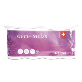 Toilettenpapier / WC-Papier Oeco Swiss Deluxe, 4-lagig, Packung à 8 Rollen