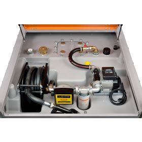 DT-Mobil PRO Stahl PREMIUM, Inhalt 980 l Diesel, mit Elektropumpe 12 V, 1360 x 1150 x 1300 mm