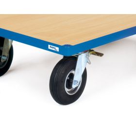 Aufpreis für Räder mit Luftbereifung, 220 x 70 mm, Tragkraft 400 kg, ab 600 mm Wagenbreite möglich, Raddurchmesser 200 mm