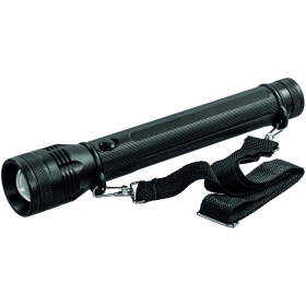 Steffen LED Taschenlampe Flashlight mit Batterie, 2-stufig dimmbar, IPX4, schwarz