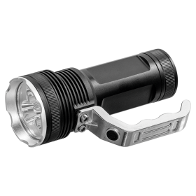 Steffen LED Akku-Taschenlampe Flashlight mit USB Charger, dimmbar, IPX4, schwarz