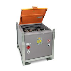 DT-Mobil PRO Stahl Basic, Inhalt 980 l Diesel, mit Elektropumpe 12 V, 1360 x 1150 x 1180 mm