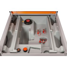 DT-PRO mobil hybrid8 Generatortank, 980 Liter, mit 2 Anschlüssen, 1360 x 1150 x 1300 mm