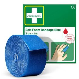 Soft Foam Bandage Blau, Cederroth 51011011, 60 mm x 2 m