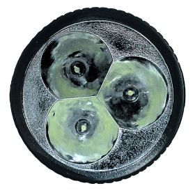 Steffen LED Lampe de poche plastique, fonctionnement à piles, 5 lm, IPX2, noir/jaune