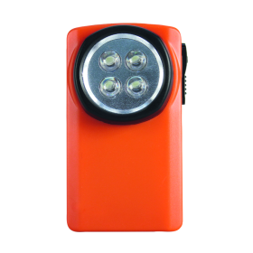 Steffen LED lampe de poche plastique, fonctionnement sur piles, 15 lm, IPX2, orange