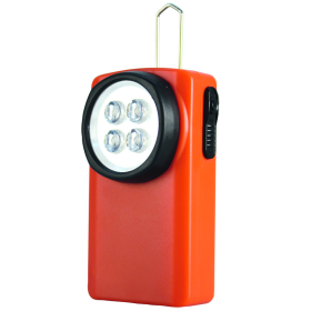 Steffen LED lampe de poche plastique, fonctionnement sur piles, 15 lm, IPX2, orange