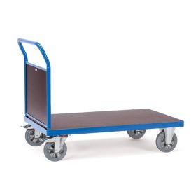 Fetra Chariot à plate-forme pour charges lourdes avec paroi frontale adapté aux charges lourdes jusqu'à 1200 kg
