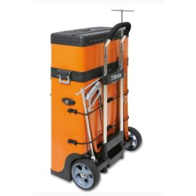 Chariot à outils orange C41H avec deux modules séparés, 495 x 250 x 862 mm