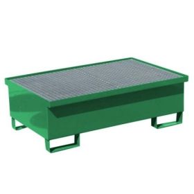 Auffangwanne Economy Line für 2 x 200 l Fässer, 1200 x 800 x 350 mm