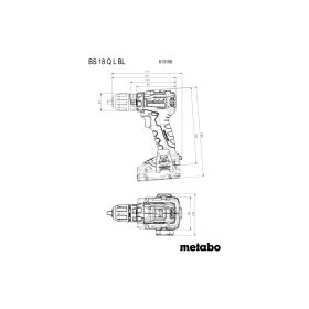 Metabo Akku-Bohrschrauber BS 18 L BL Q, 18 V in drei Ausführungen