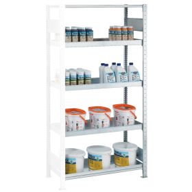 Schulte Wannenbodenregal, Anbauregal, 1000 x 500 x 2000 mm, Auffangvolumen 18 Liter