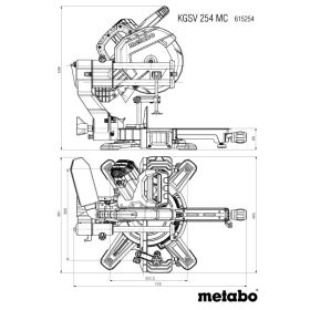 Metabo Kappsäge KGSV 254 MC, mit Zugfunktion