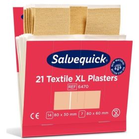 Textilpflaster extragross, Cederroth 6470, Refill, Packung à 6 x 21 Stück
