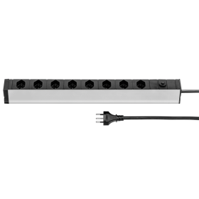 Steffen Multiprise ALU MODULAR PDU, 8 x T13, 10 A, IP20, câble de 3 m, avec protection contre les surintensités, différentes couleurs
