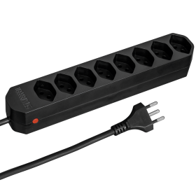 Steffen Multiprise COMPACT, prises de courant T13, 10 A, IP20, câble de 1.5 m, différentes versions