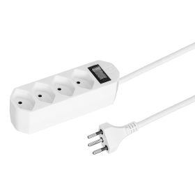 Steffen Multiprise COMPACT, prises de courant T13, avec interrupteur, 10 A, IP20, câble de 1.5 m, différentes versions