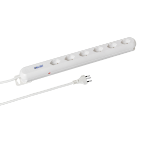 Steffen Steckdosenleiste LINEA PLUS, 6 x T13 Steckdosen, 3 m Kabel, in diversen Ausführungen