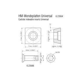 Metabo HM-Wendeplatten - Universal, 10 Stück