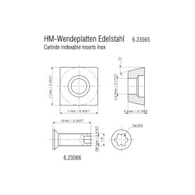 Metabo HM-Wendeplatten - Edelstahl, 10 Stück